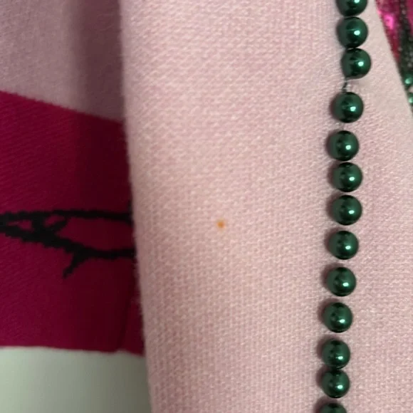 QUEEN OF SPARKLES Pink Rose Embellished Cardigan - Picture 7 of 9